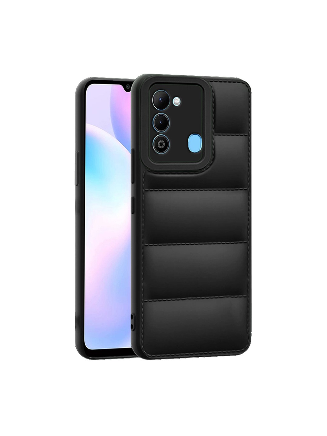 

Karwan Techno Spark 9 Self-Design Compatible Back Cases, Black