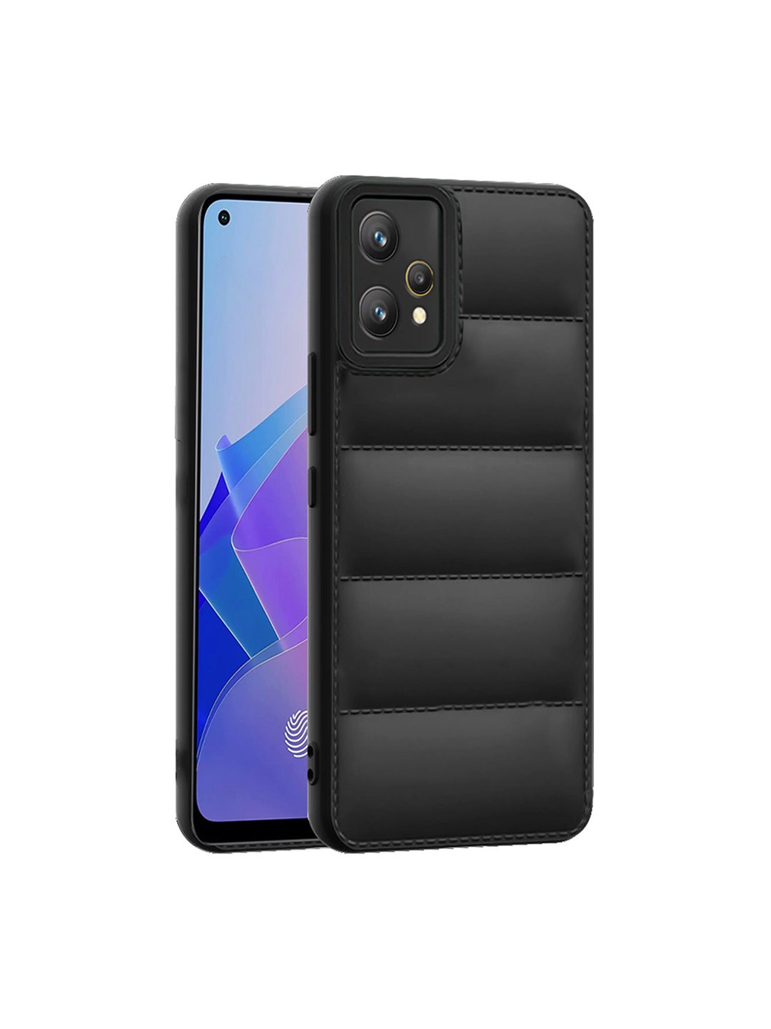

Karwan Anti-Scratch Realme 9 Silicone Phone Back Case, Black