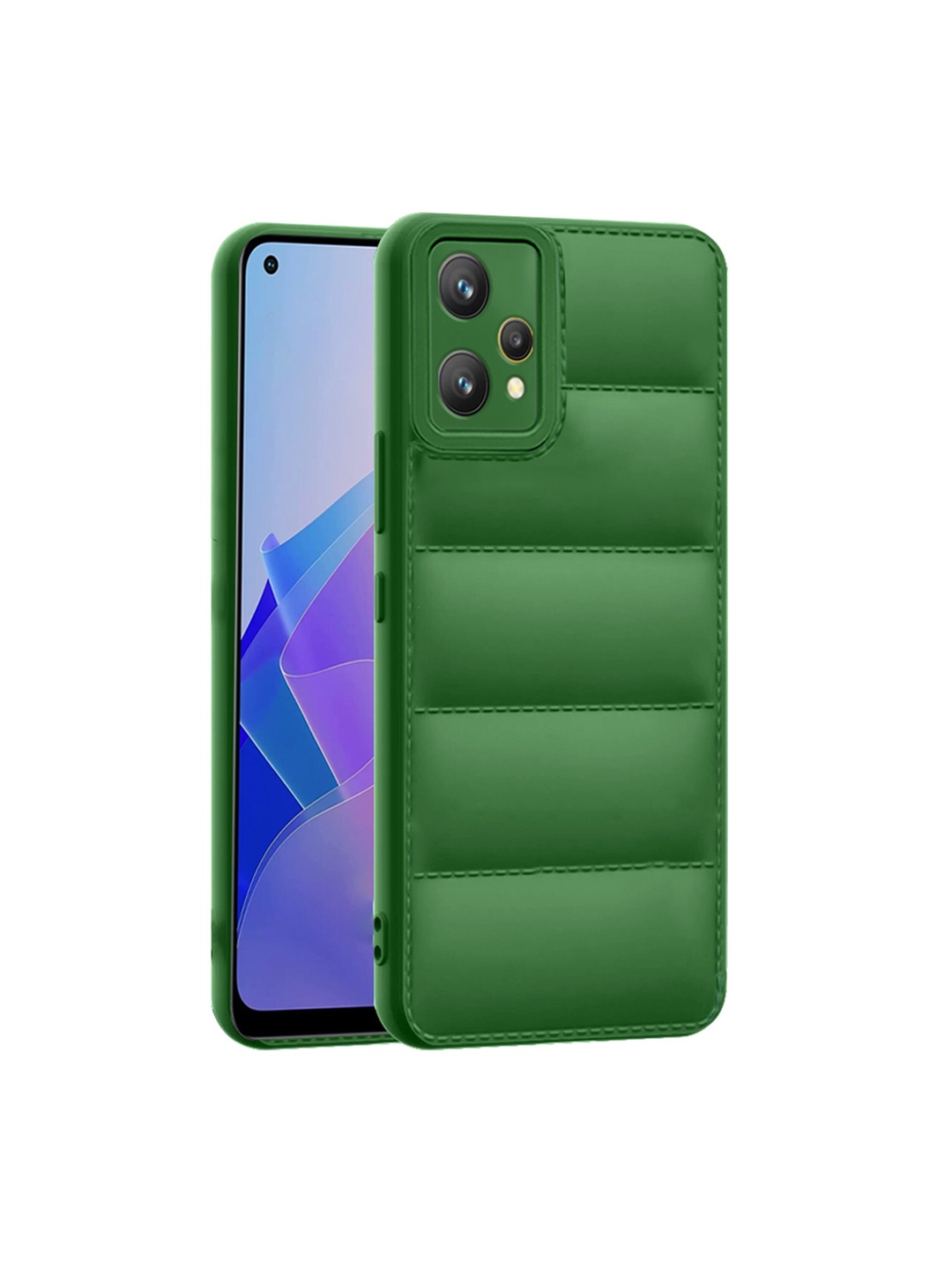 

Karwan Realme 9 Silicone Shock Proof Phone Back Cover, Green
