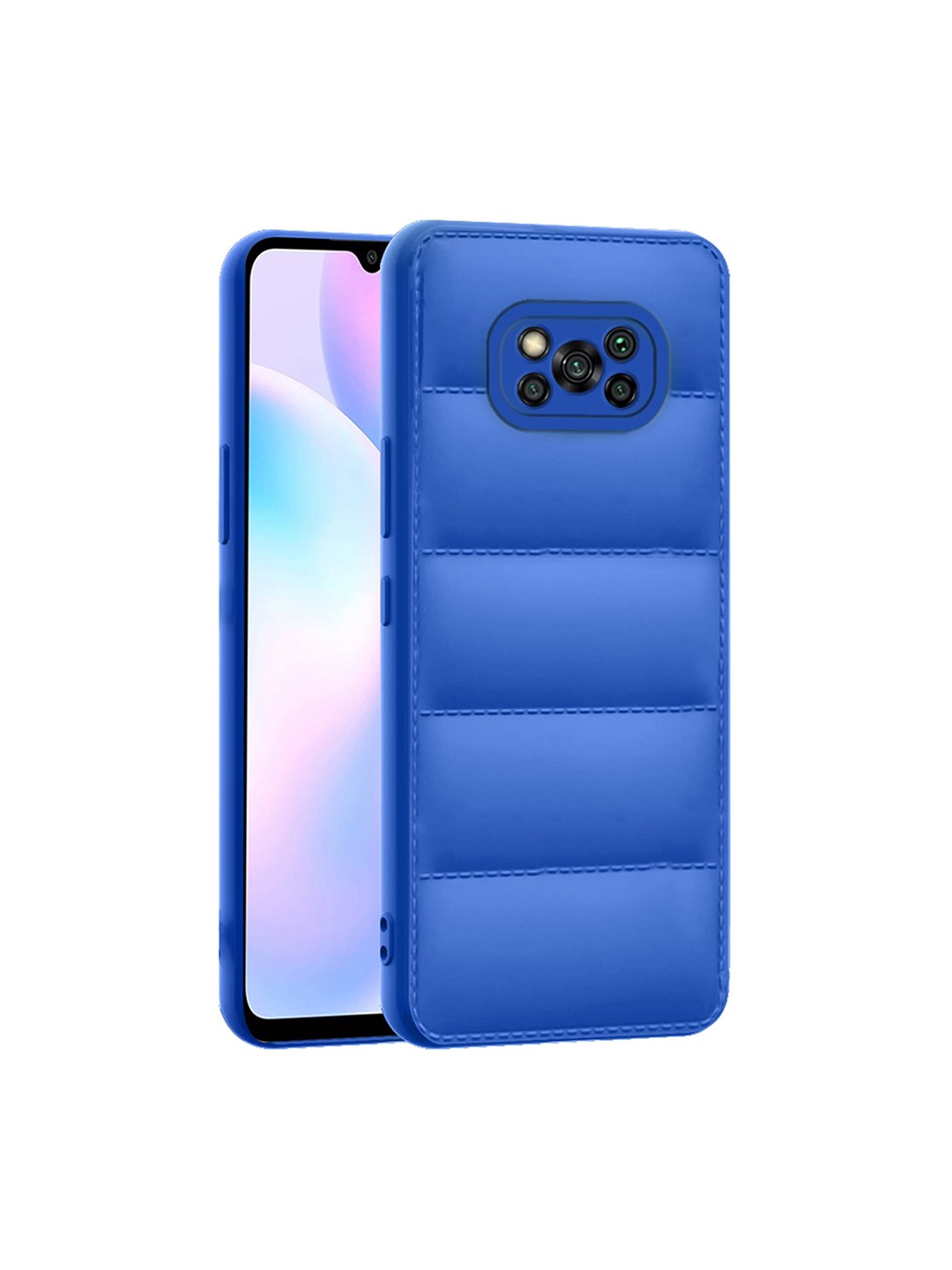 

Karwan Poco X3 Mobile Back Case, Blue