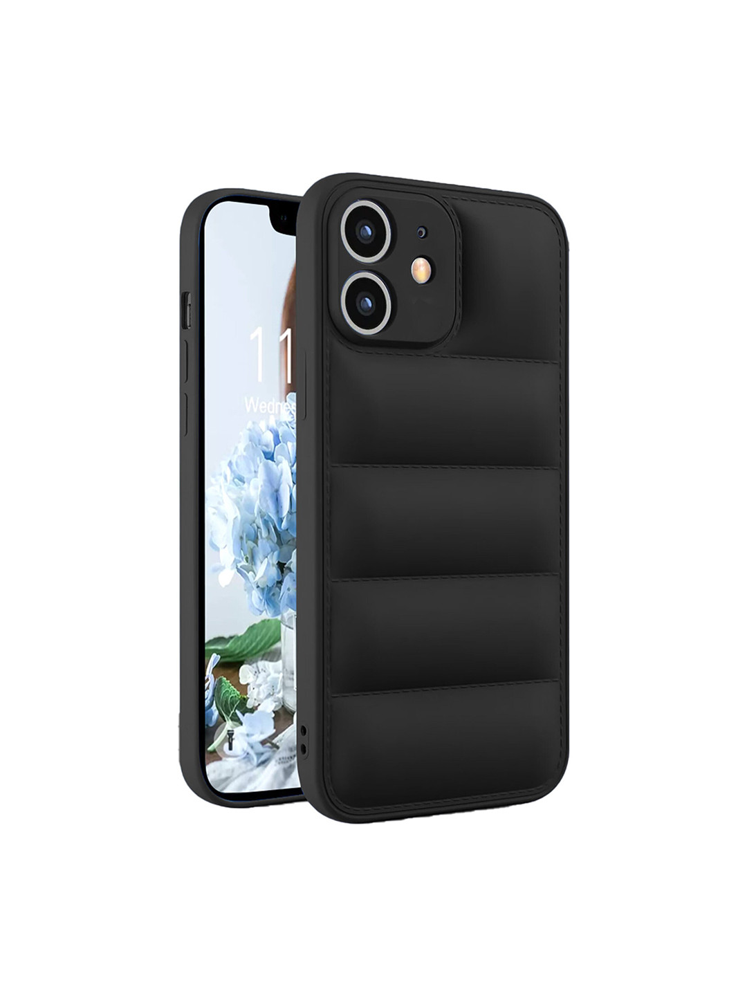 

Karwan iPhone 12 Mobile Back Case, Black