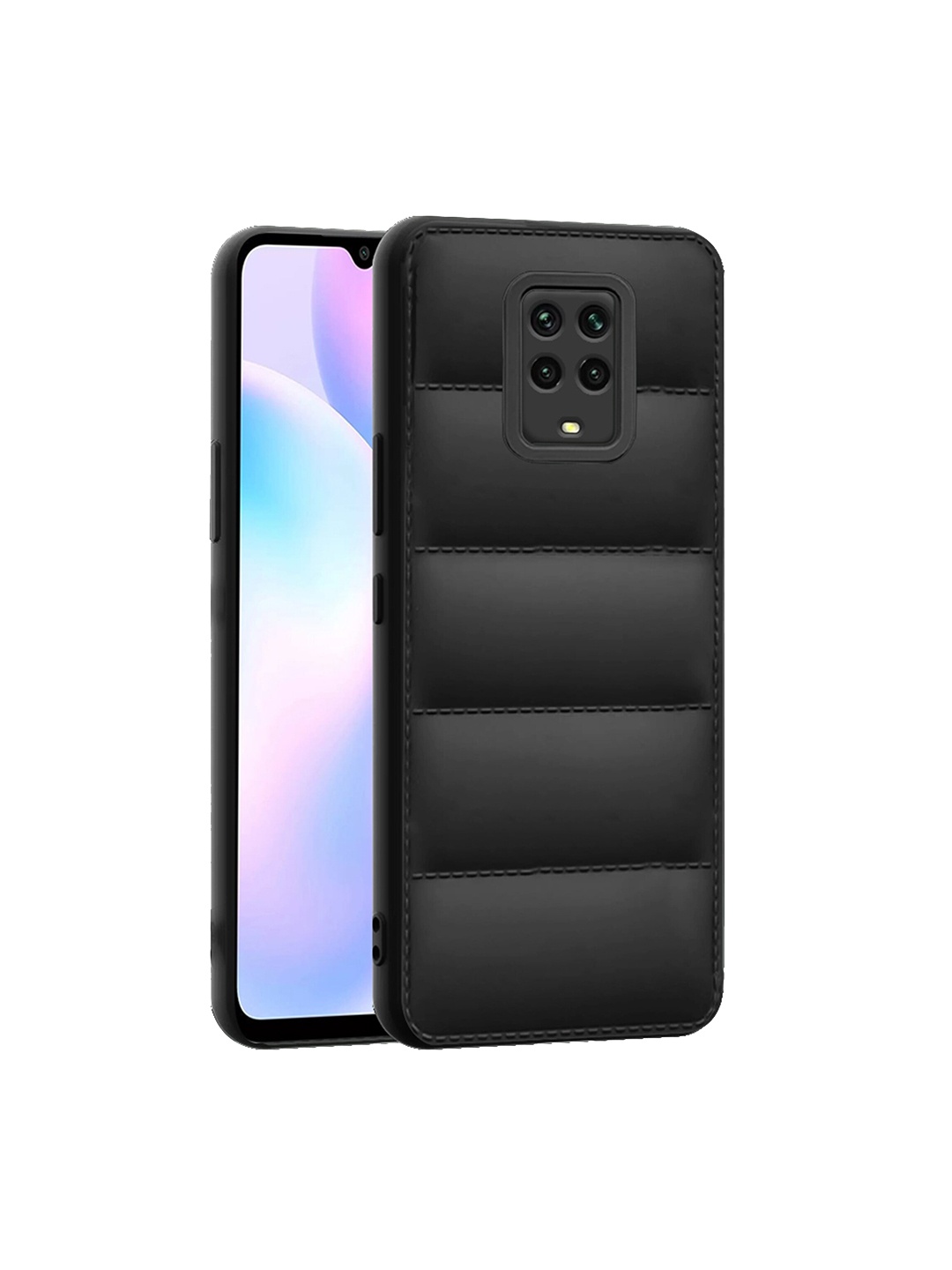 

Karwan Self Design Camera Protection Redmi Mi Note 9 Pro Phone Back Case, Black