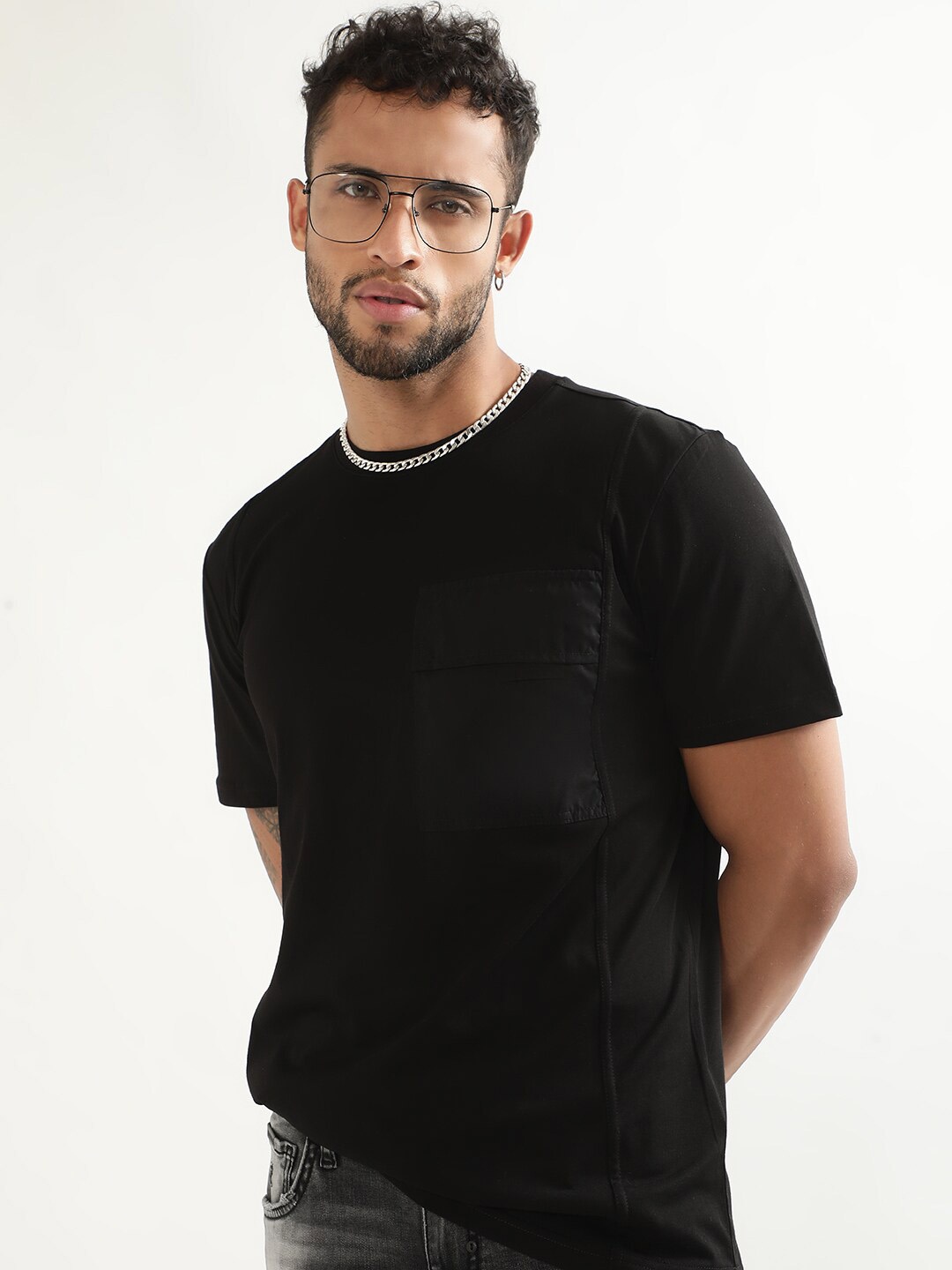 

Antony Morato Round Neck Cotton T-shirt, Black