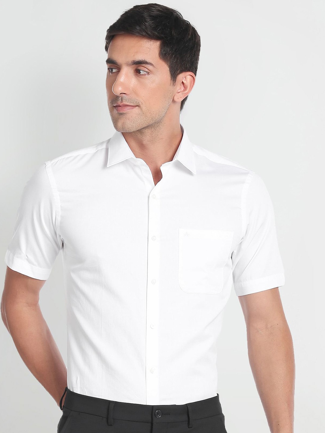 

Arrow Spread Collar Opaque Formal Shirt, White