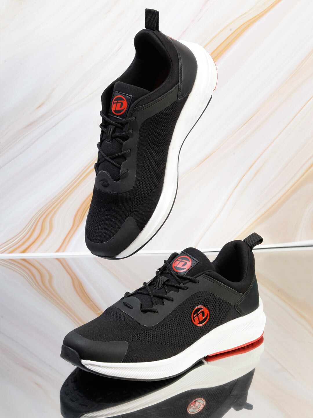 

ID Men Non-Marking Running Sports Shoes, Black