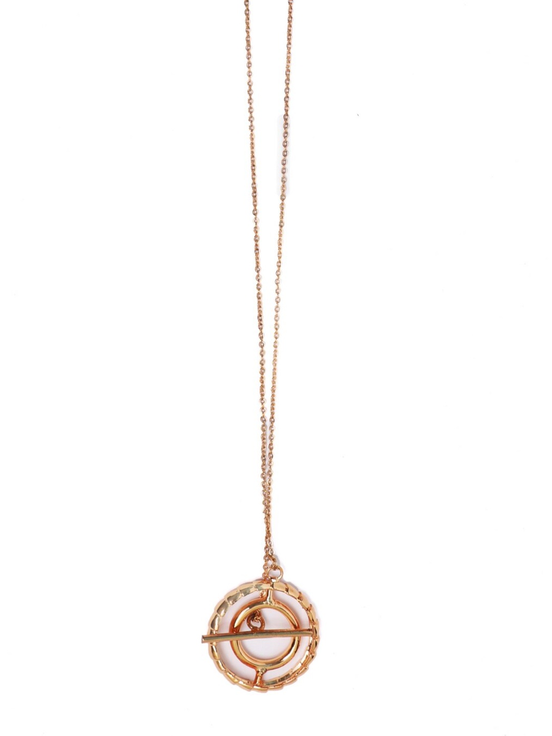 

TANN TRIM The Concentric Long Pendant, Gold