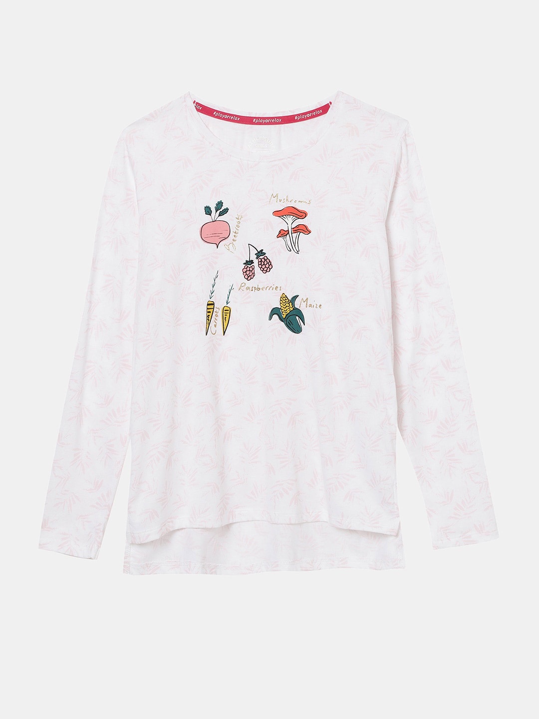 

Jockey Girls Super Combed Cotton Printed T-shirt- AG19, White
