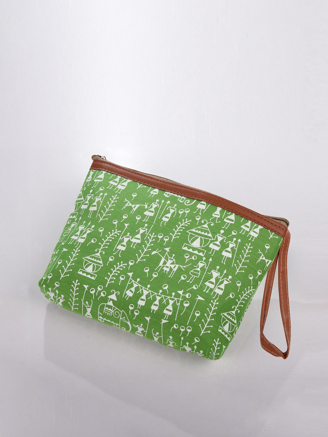 

Kuber Industries Set of 2 Warli Print Pouch, Green