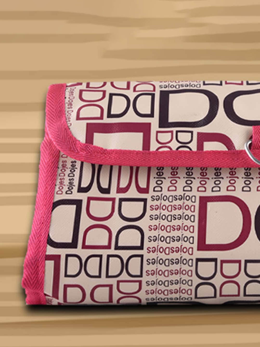

Kuber Industries 2-Pcs Black & Pink Printed Hanging Organizers