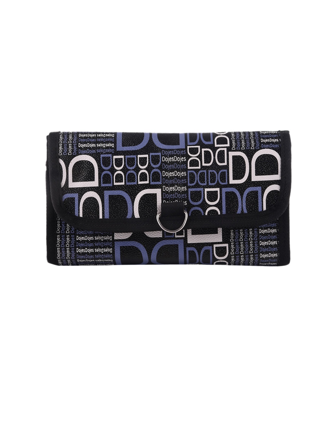 

Kuber Industries Set of 2 Black & White Printed Rexine Hanging Makeup Organisers