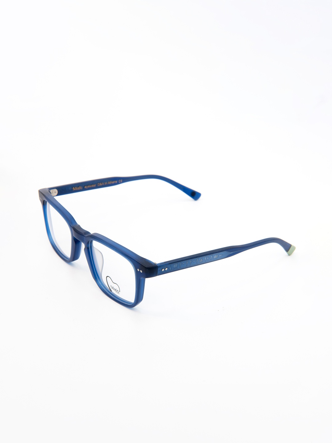 

MARJO EYEWEAR Clear Lens & Blue Square Sunglasses Hyperion C3