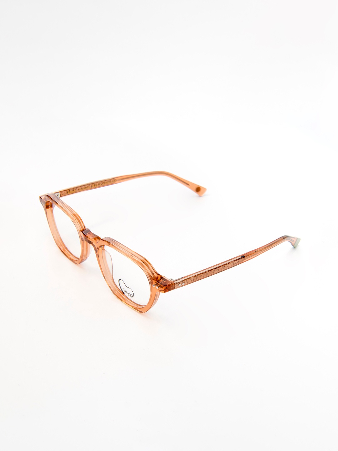 

MARJO EYEWEAR Clear Lens & Brown Square Sunglasses Nemesis C4