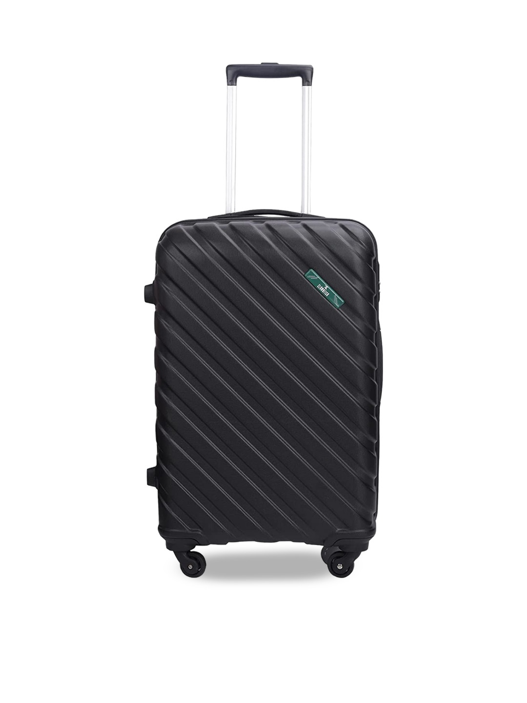 

THE CLOWNFISH Armstrong Textured Hard Sided Medium Trolley Suitcase, Black