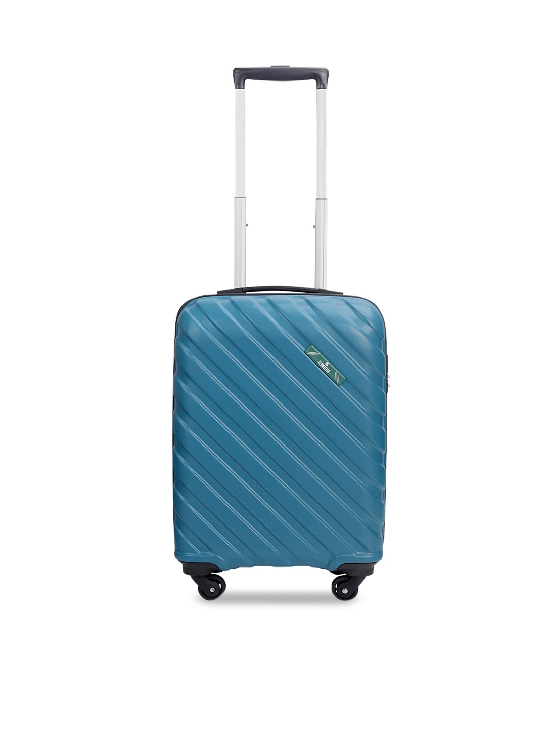 

THE CLOWNFISH Armstrong Textured Hard Sided Small Trolley Suitcase, Teal