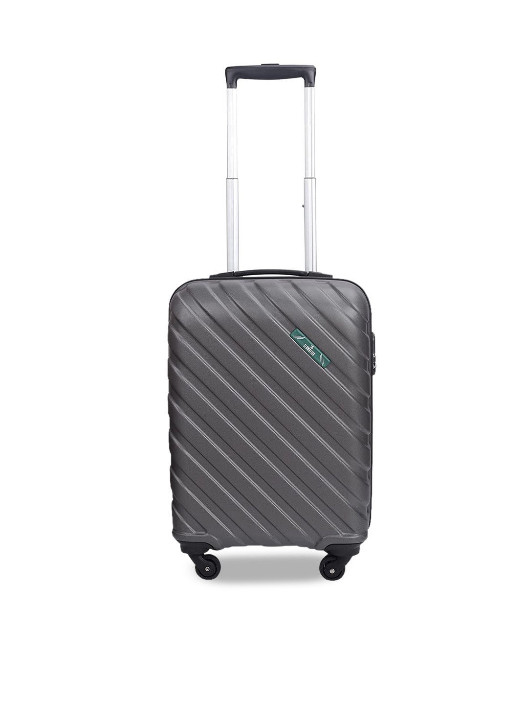 

THE CLOWNFISH Armstrong Textured Hard Sided Small Trolley Suitcase, Grey