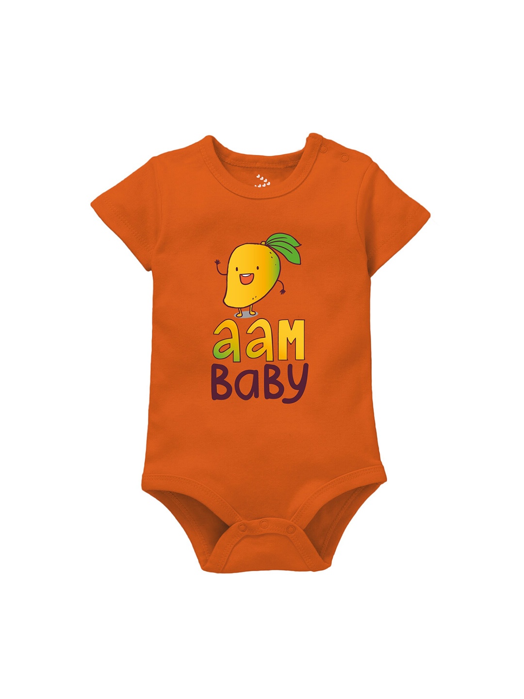 

Zeezeezoo Infants Aam Baby Printed Pure Cotton Bodysuit, Orange