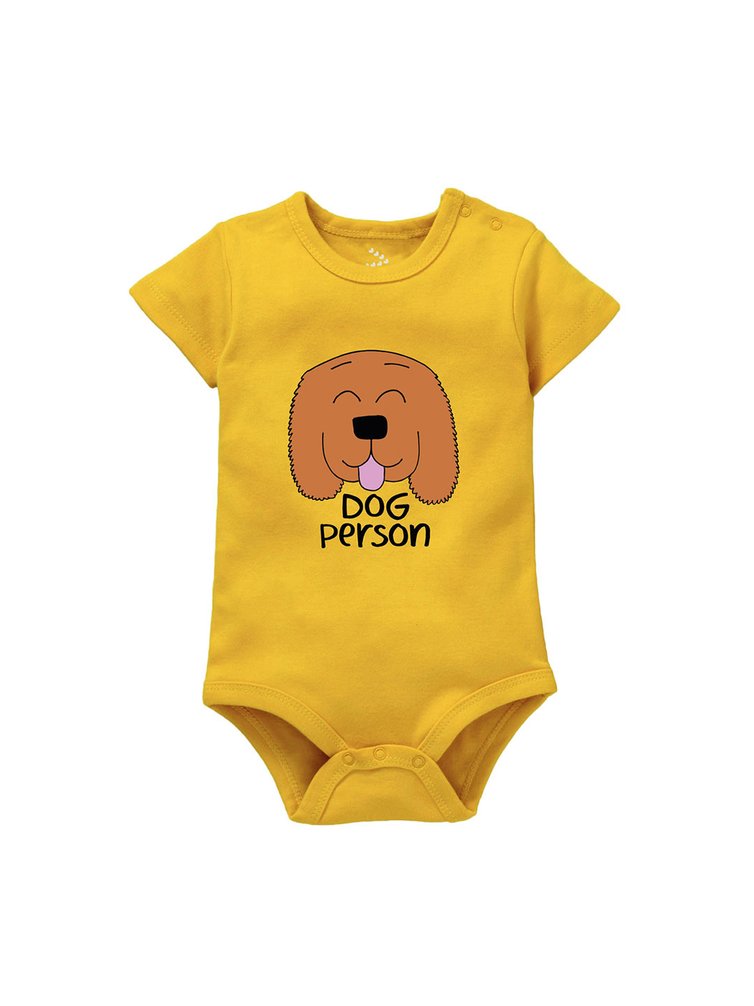 

Zeezeezoo Infants Dog Person Pure Cotton Bodysuit, Yellow