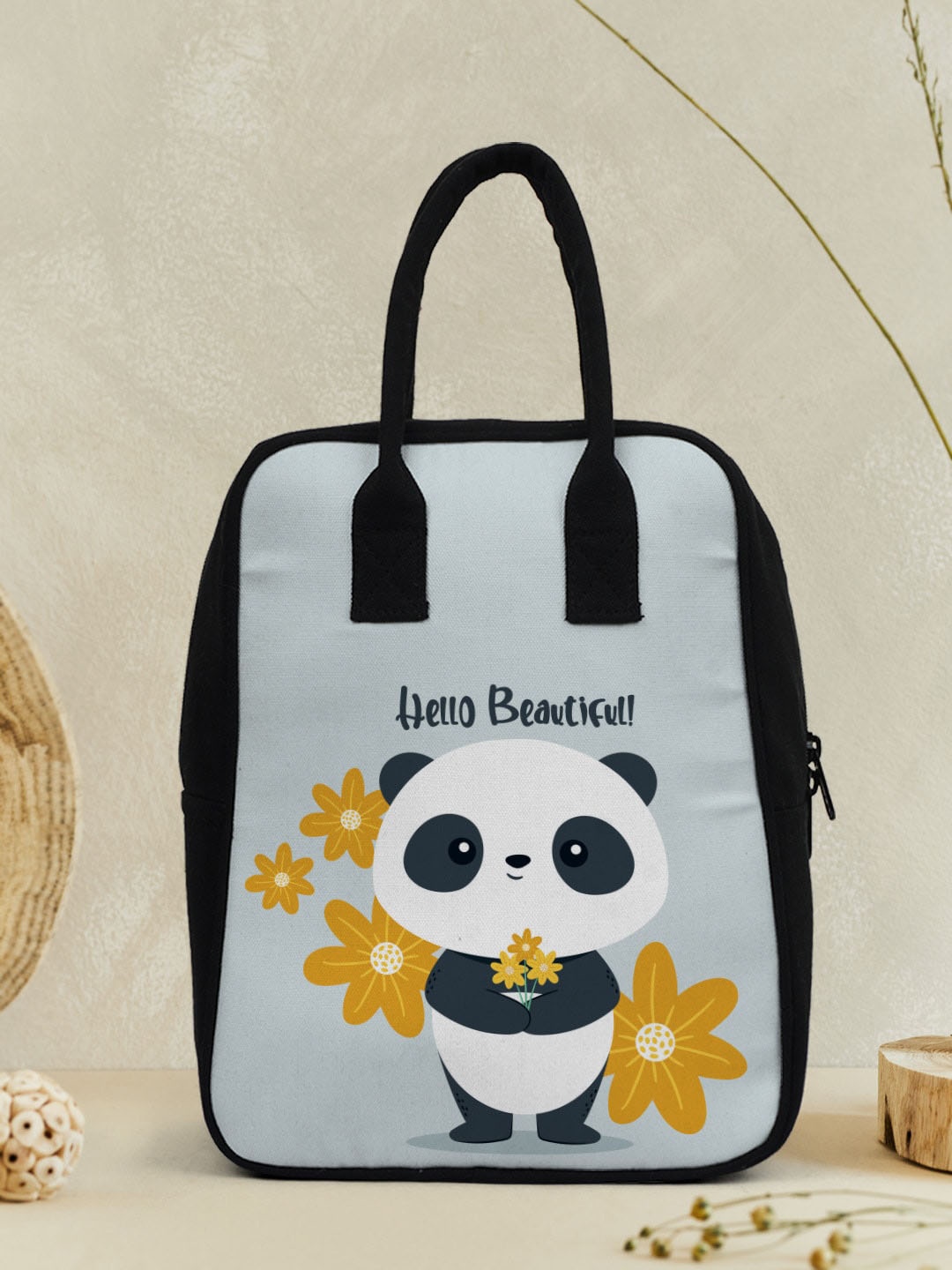 

Crazy Corner Printed Lunch Bag, Blue
