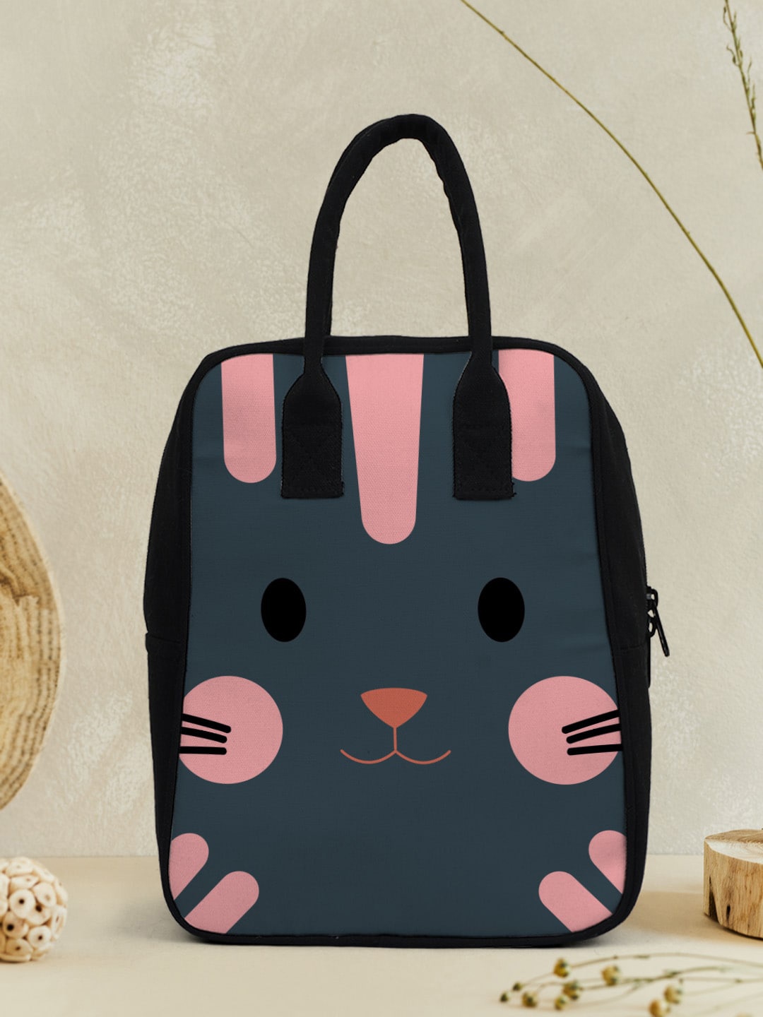 

Crazy Corner Printed Lunch Bag, Grey
