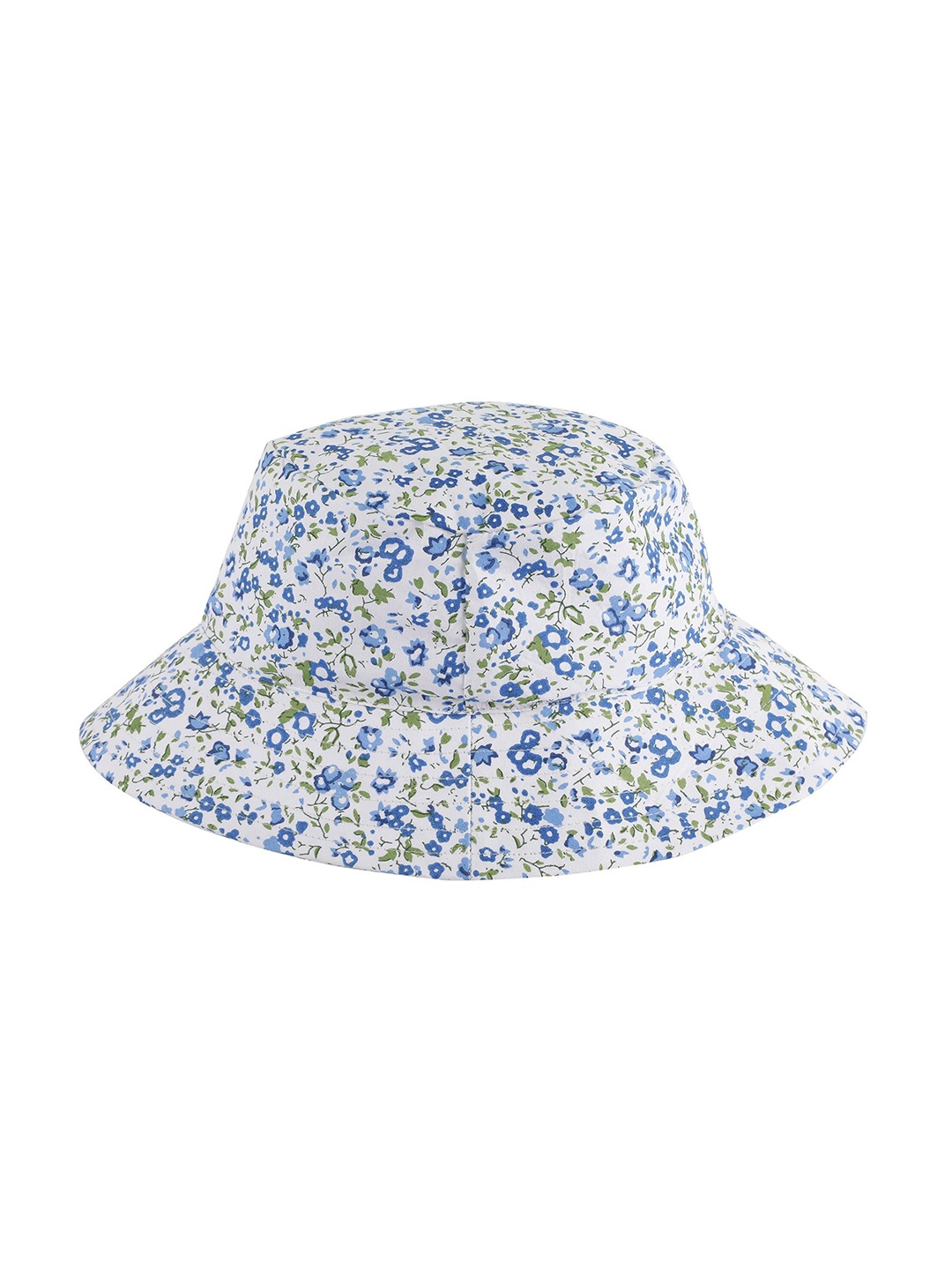 

NUEVOSDAMAS Women Printed Cotton UV Protection Sun Hat, White