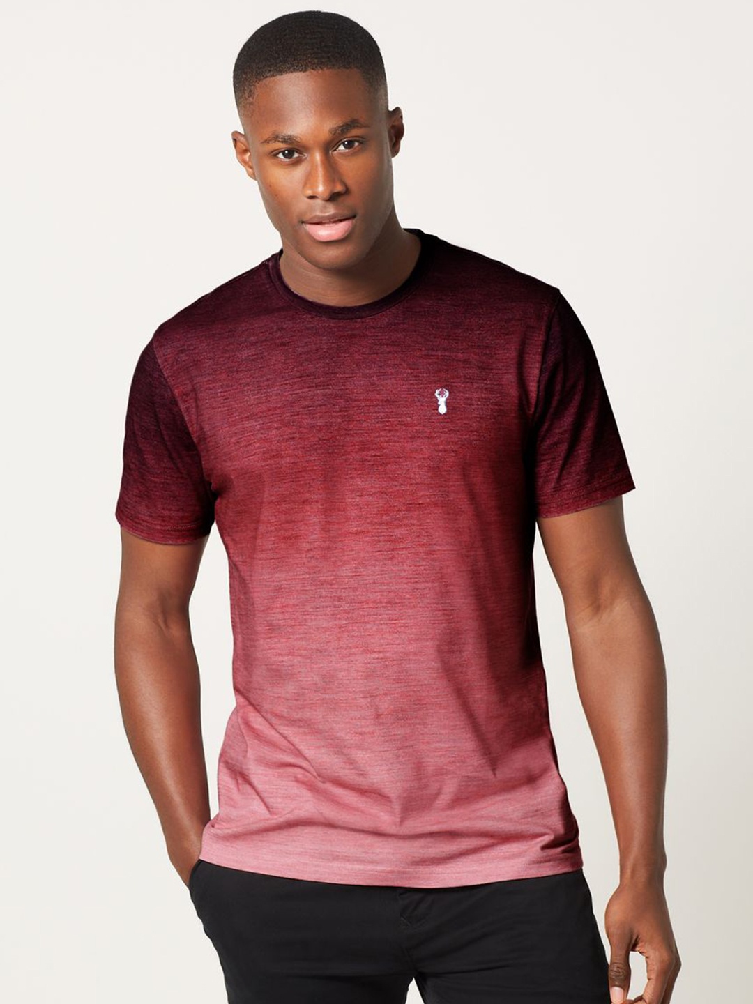 

NEXT Dyed Pure Cotton T-shirt, Maroon