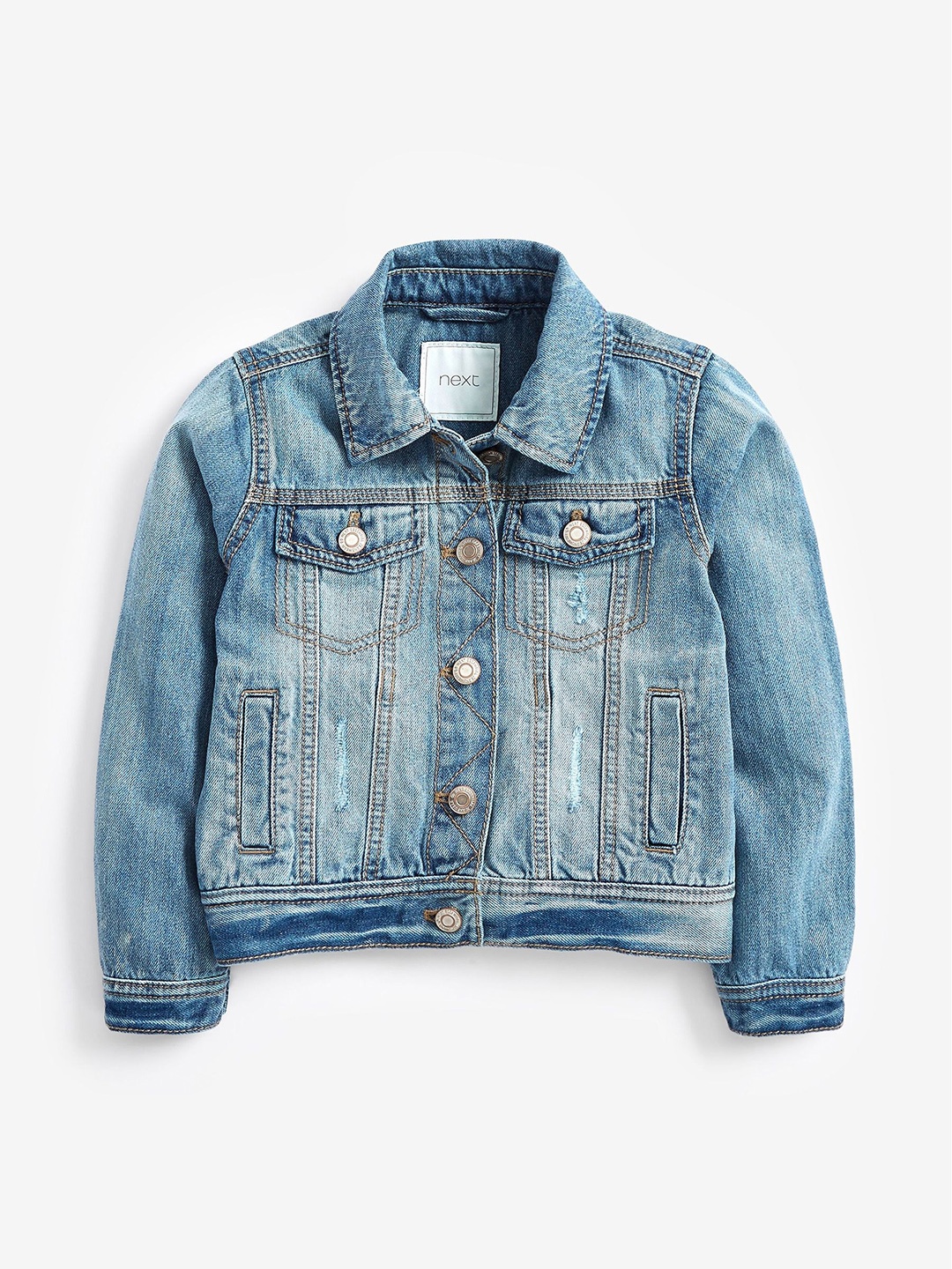 

NEXT Girls Pure Cotton Denim Jacket, Blue