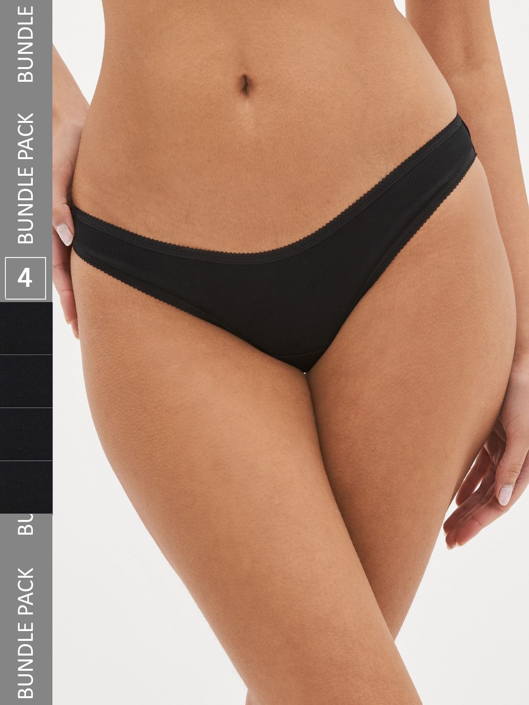 

NEXT Women Pack of 4 Bikini Briefs U86795, Black