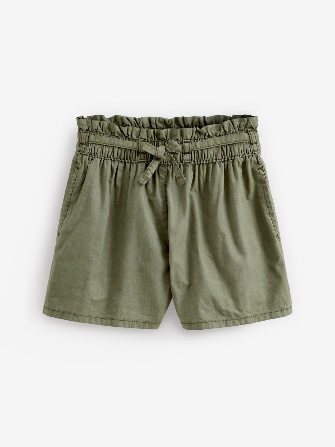 

NEXT Girls Regular Fit Solid Shorts, Olive