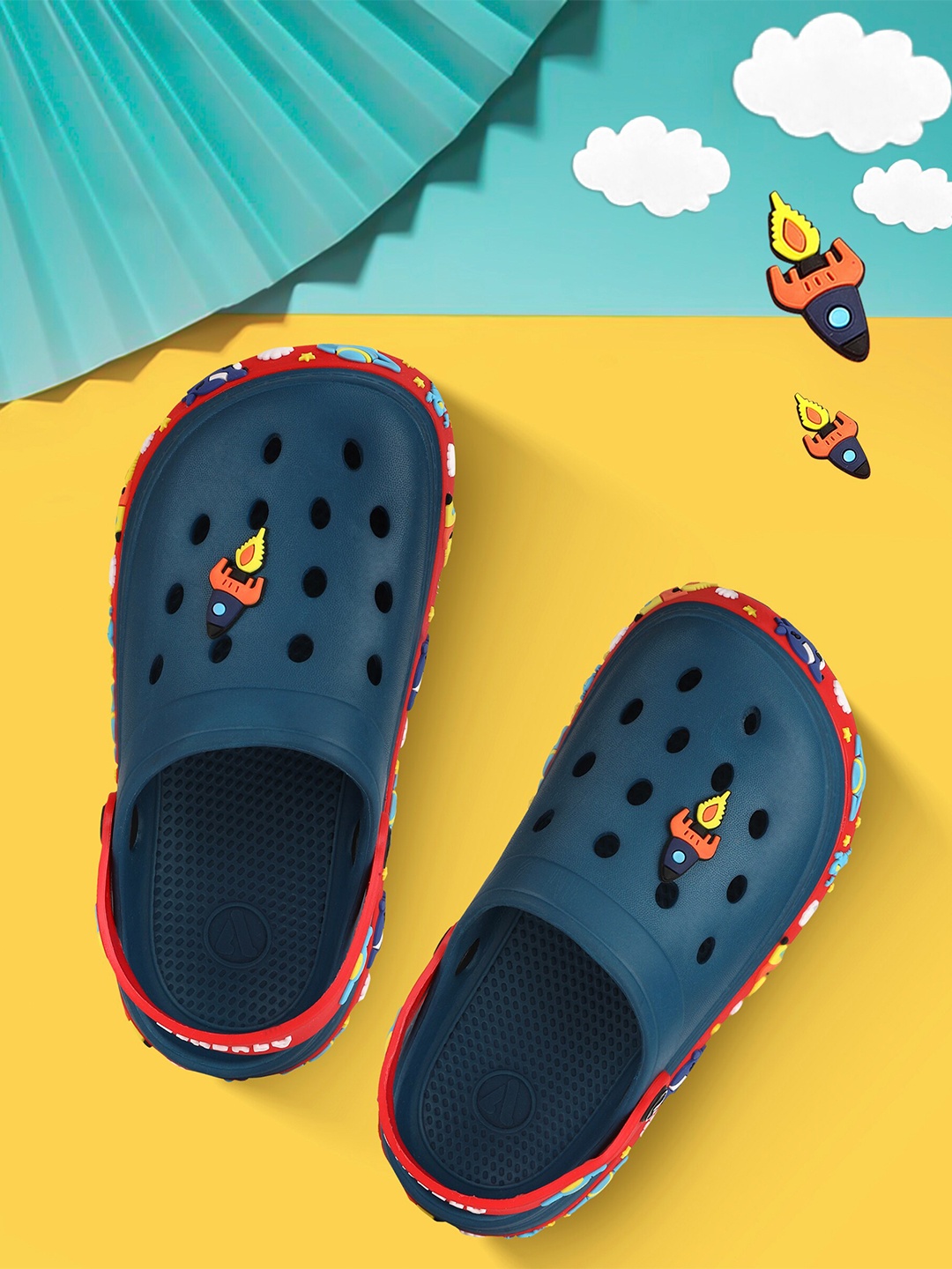 

Aqualite Boys Round Toe Slip On Clogs, Blue