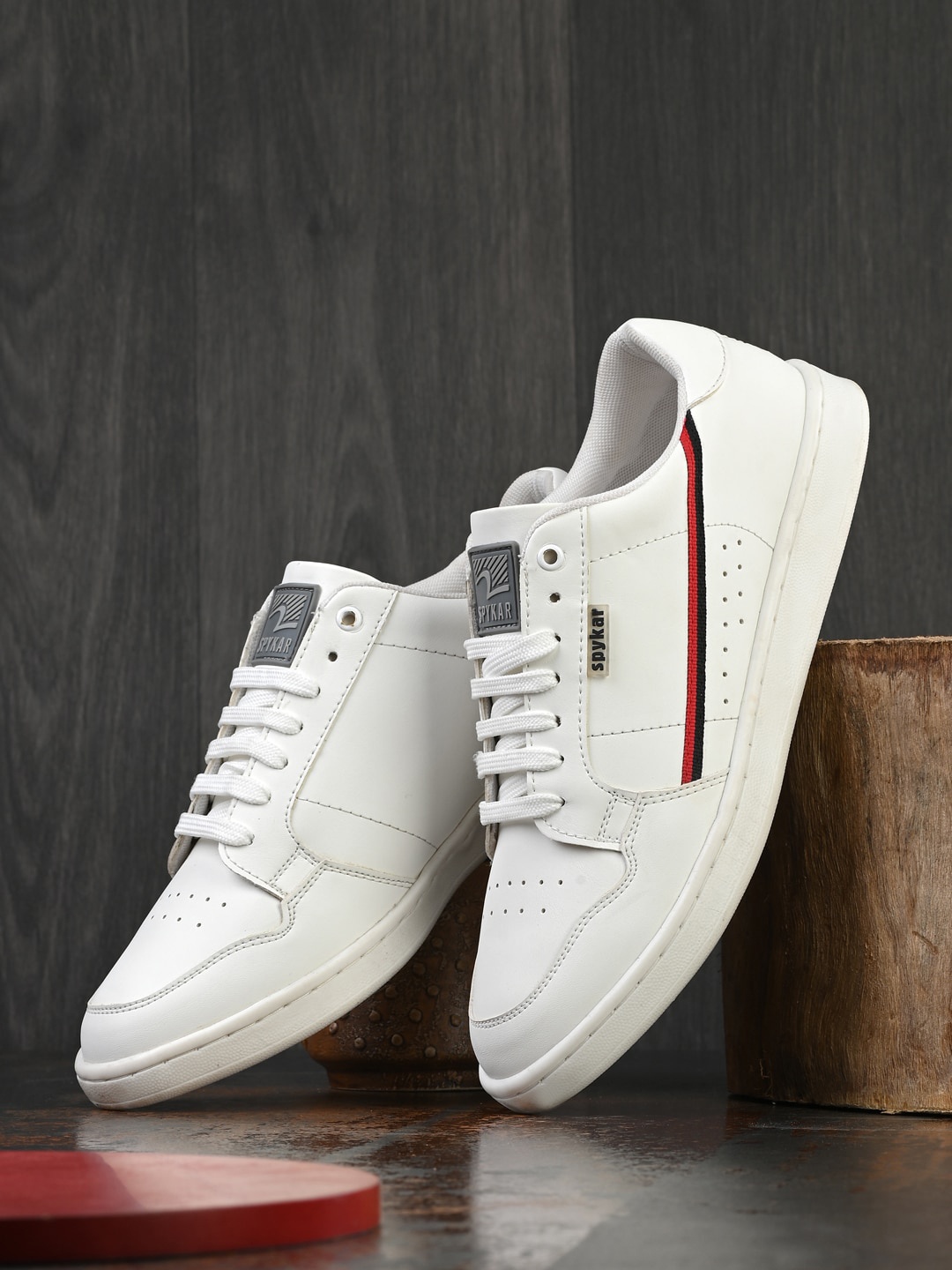 

SPYKAR Men Perforated Sneakers, White