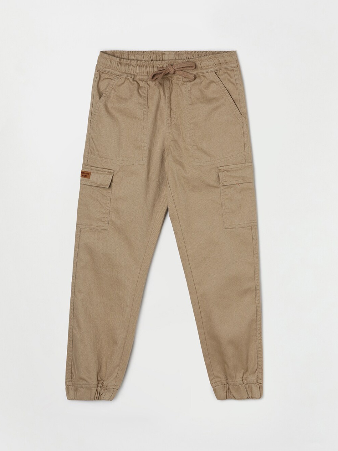 

Fame Forever by Lifestyle Boys Mid Rise Slim-Fit Cargo Style Joggers, Beige