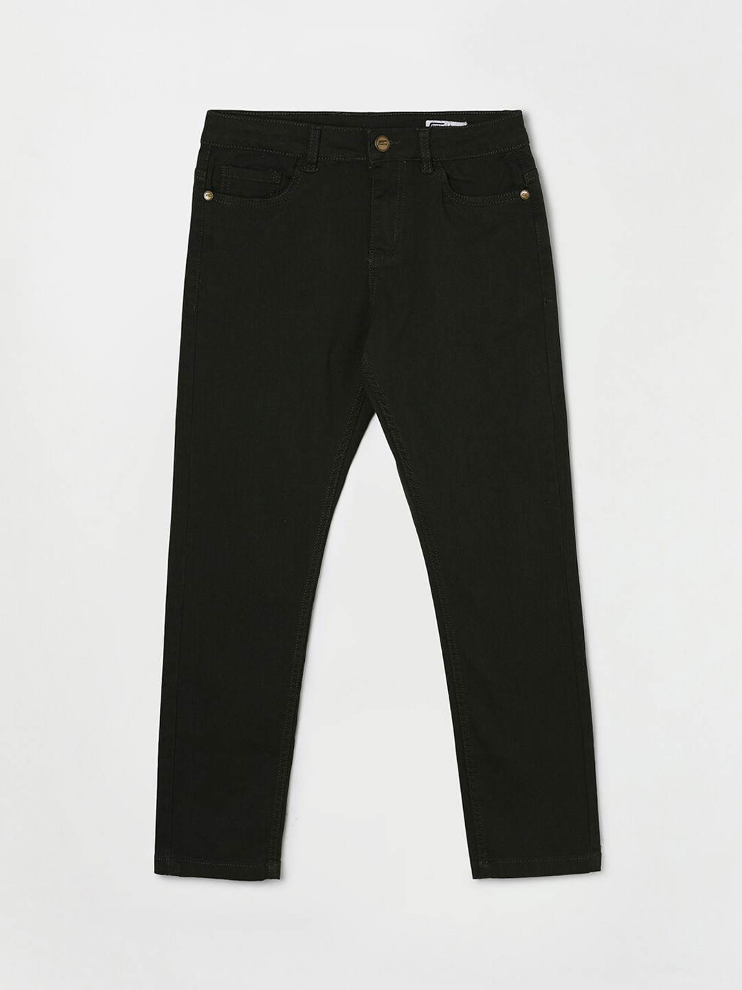 

Fame Forever by Lifestyle Boys Slim Fit Stretchable Jeans, Olive