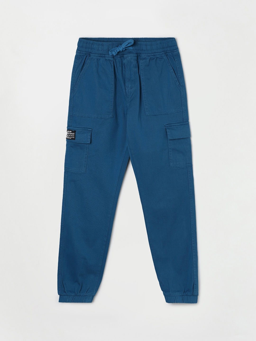 

Fame Forever by Lifestyle Boys Mid Rise Slim-Fit Cargo Style Joggers, Blue