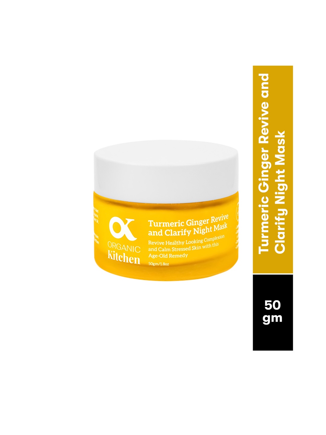 

Organic Kitchen Turmeric Ginger Revive & Clarify Night Mask with Vitamin C - 50 g, Yellow