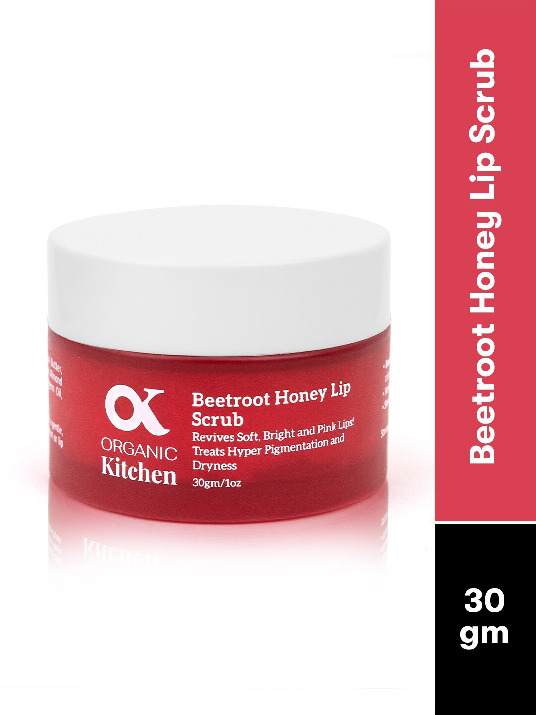 

Organic Kitchen Beetroot Honey Lip Scrub - 30 gm, Red
