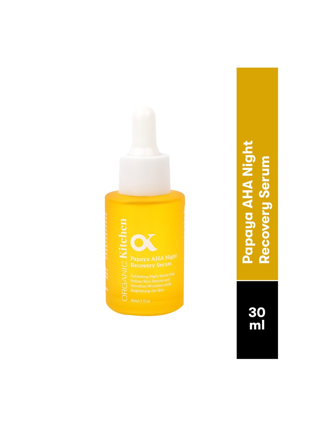 

Organic Kitchen Papaya AHA Night Recovery Serum - 30 ml, Yellow