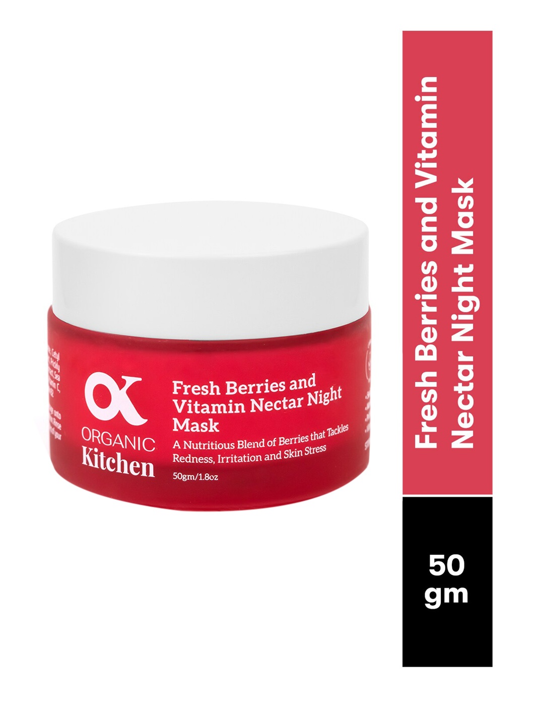 

Organic Kitchen Fresh Berries & Vitamin Nectar Night Mask - 50 g, Red