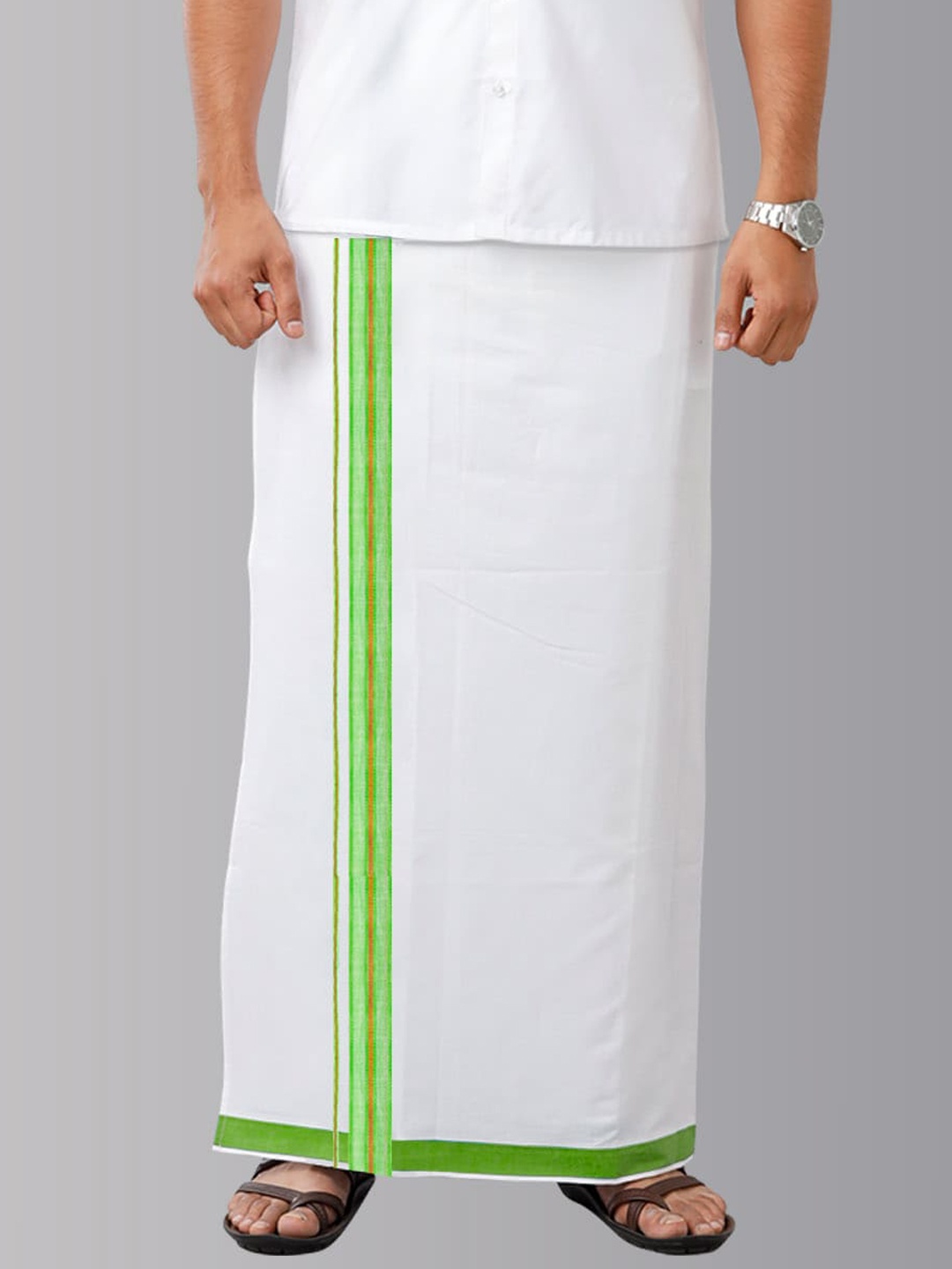 

Ramraj Adjustable Double Layer Pure Cotton Dhoti, White