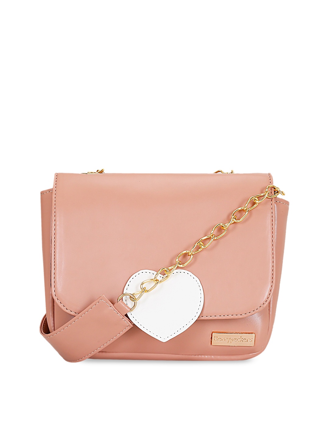 

Berrypeckers Structured Sling Bag, Nude