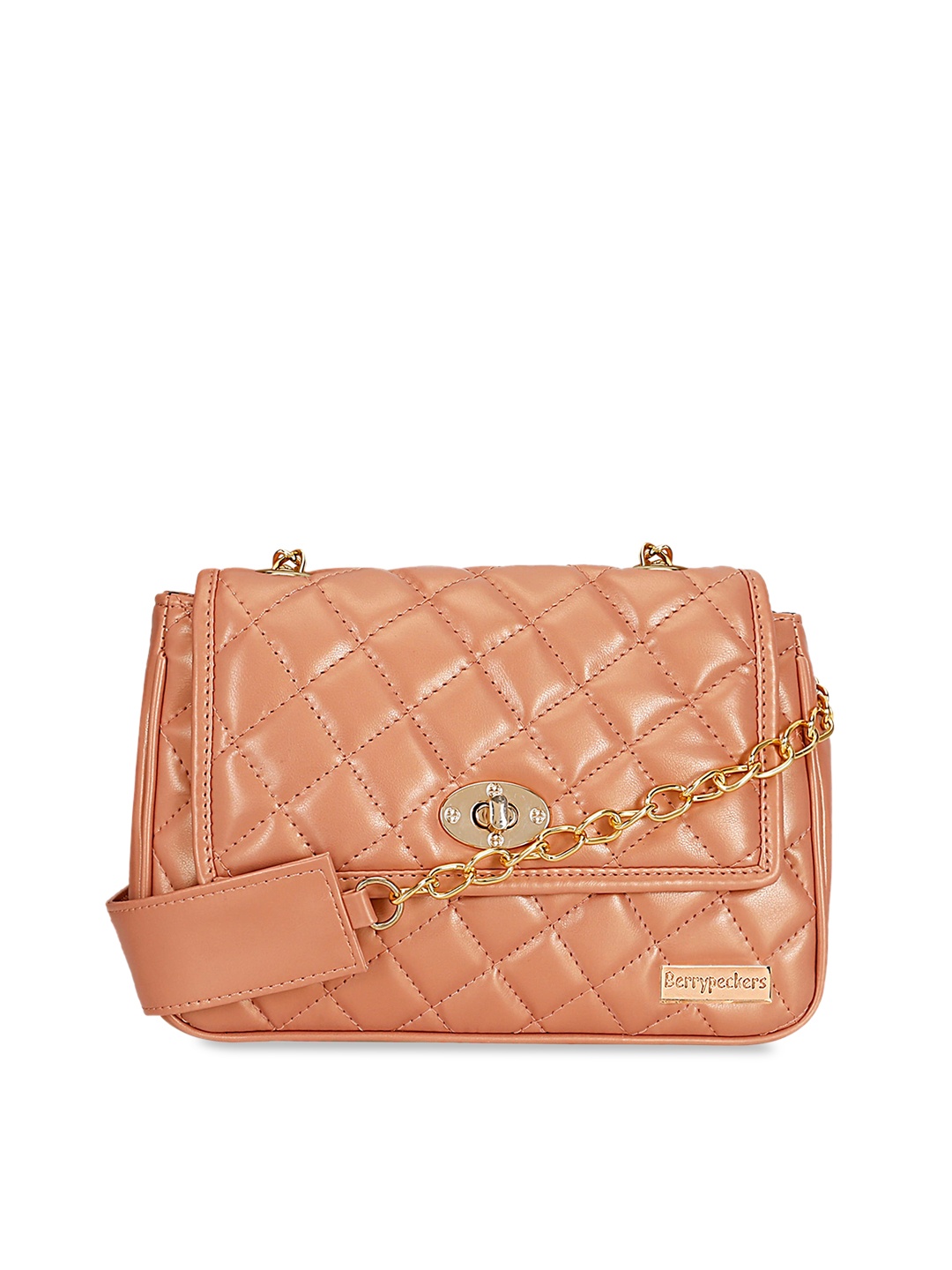 

Berrypeckers Structured Sling Bag with Quilted, Fuchsia