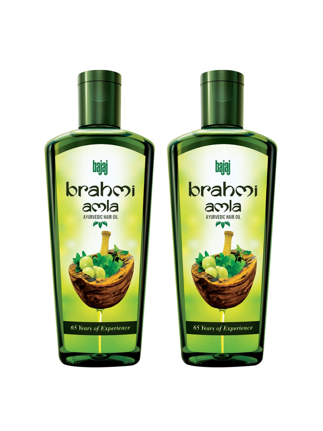 

BAJAJ CONSUMER CARE Set of 2 Brahmi Amla Ayurvedic Hair Oil - 400 ml Each, Green