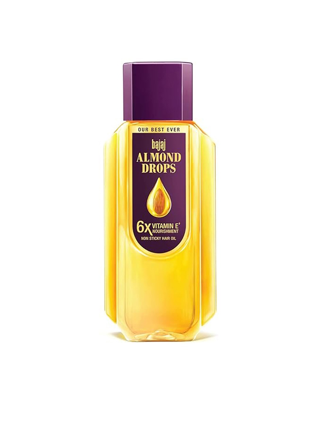 

BAJAJ CONSUMER CARE Almond Drops 6X Vitamin E Nourishment Non-Sticky Hair Oil - 475ml, Gold
