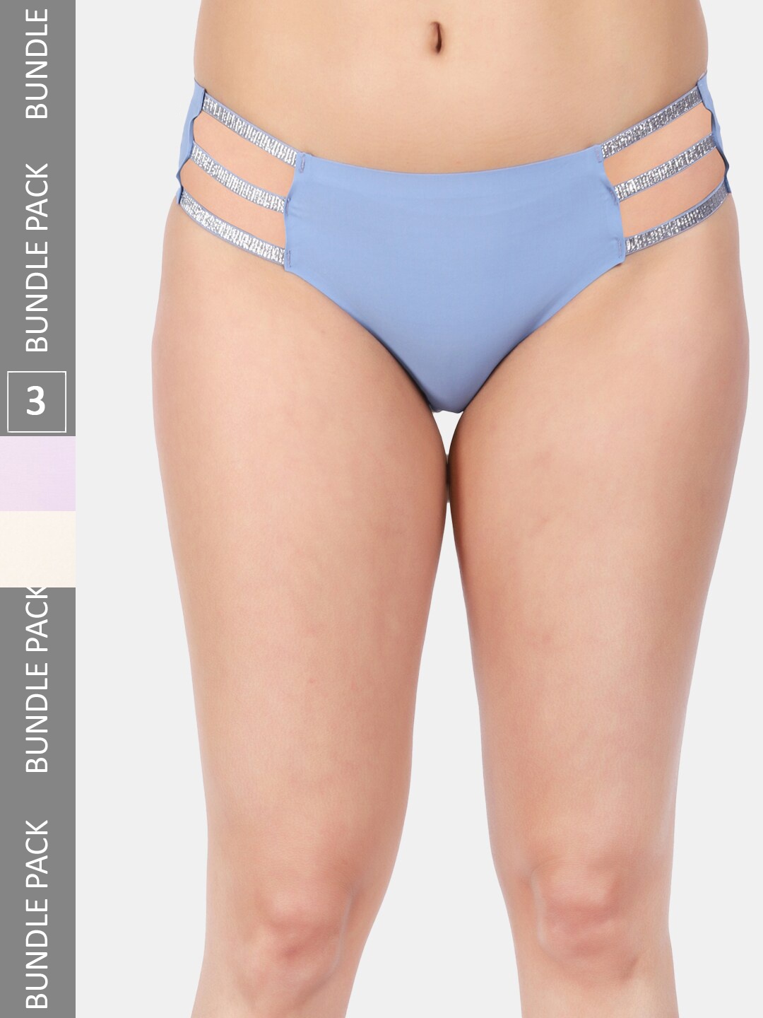 

Amour Secret Women Pack Of 3 Anti-Bacterial Bikini Briefs, Blue