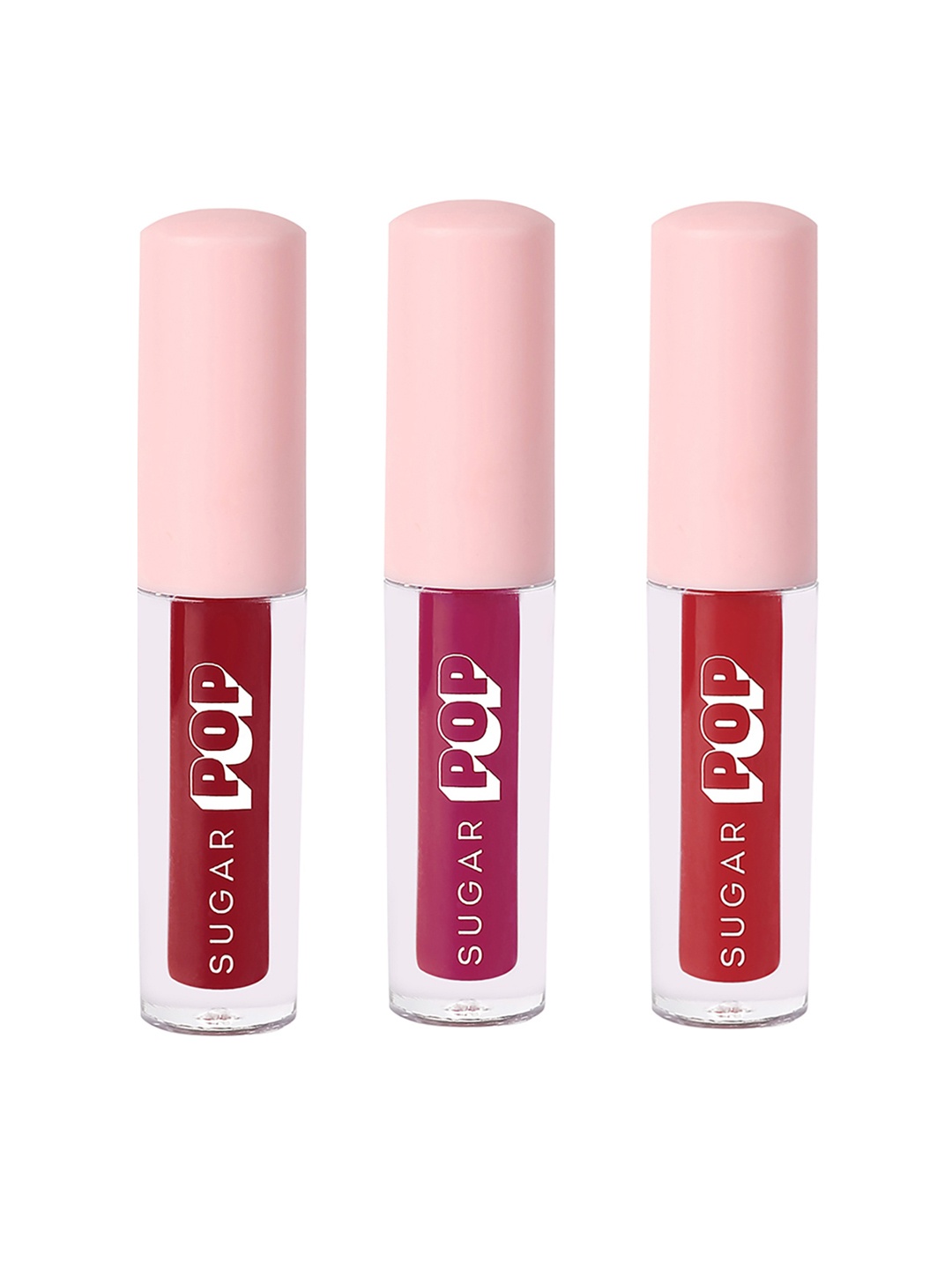 

SUGAR POP Matte Lipcolour Trio 1.6ml Each - Pinks & Red, Pink