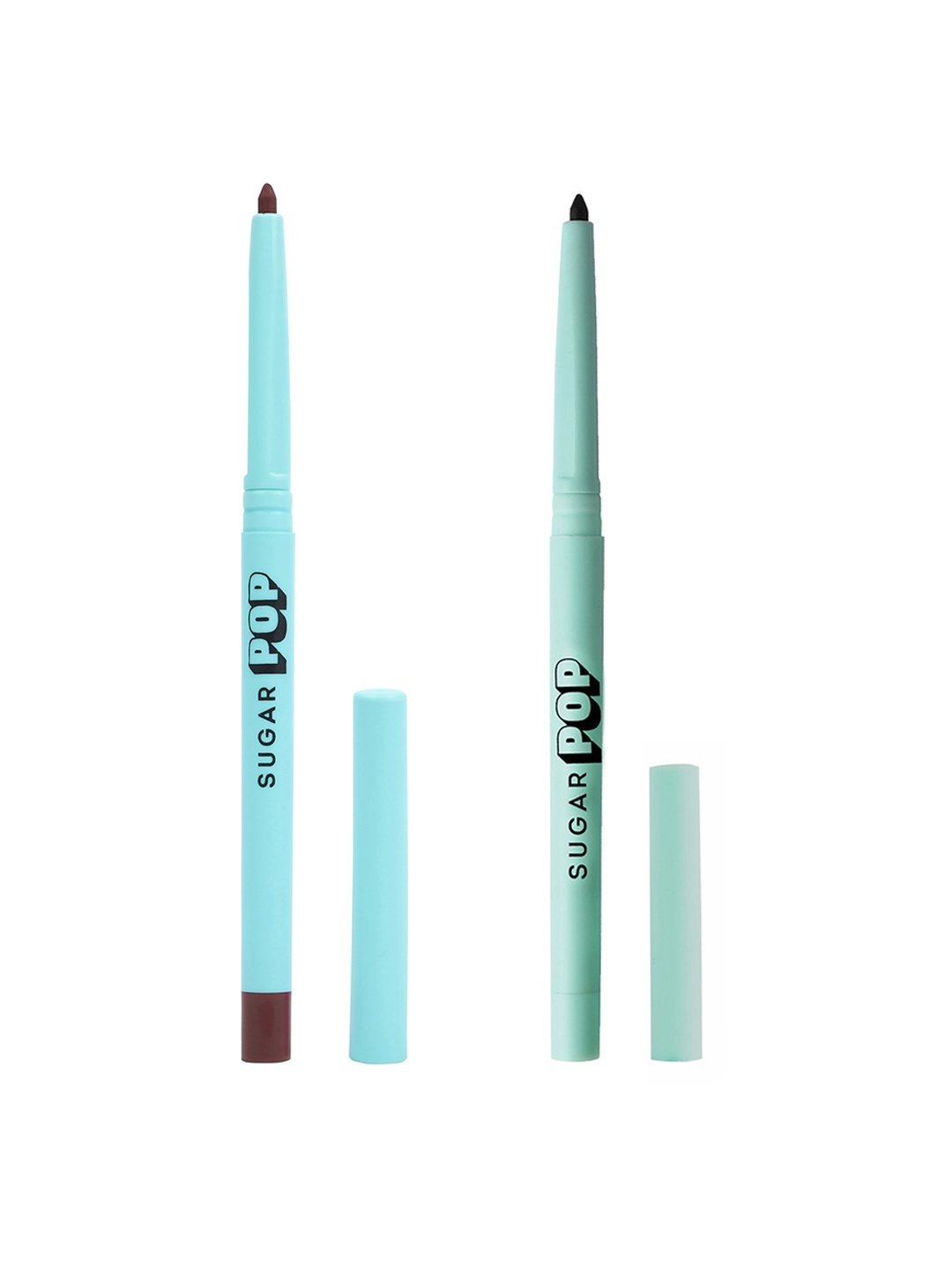 

SUGAR POP Set of 2 Waterproof 16 Hour Stay Longwear Kajal 0.3 g each - Black 01 & Brown 03, Coffee brown