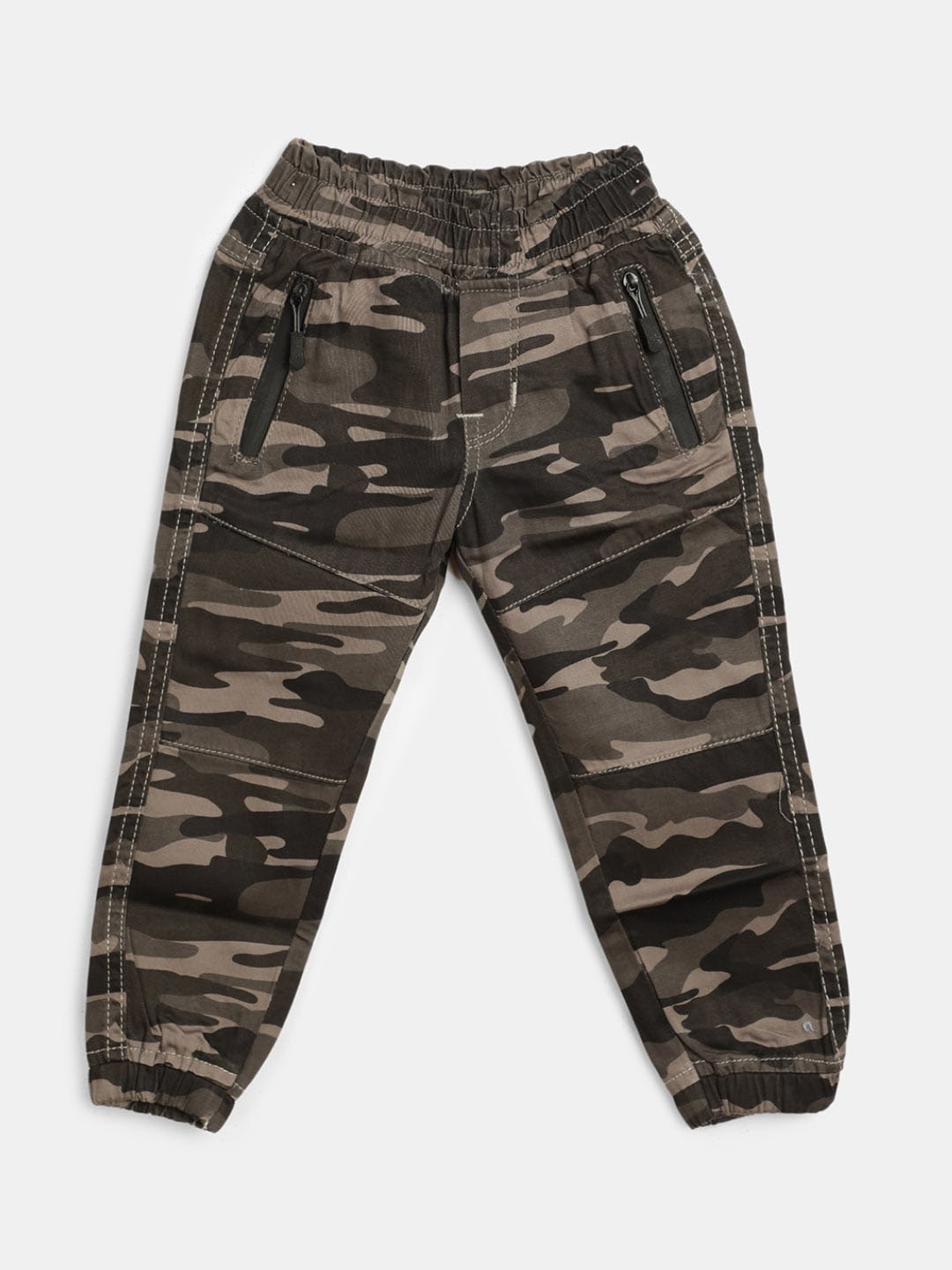 

V-Mart Infants Kids Classic Camouflage Printed Joggers, Olive