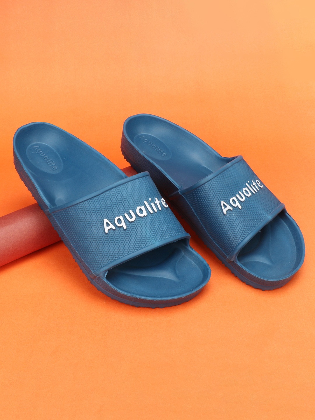 

Aqualite Men Printed Synthetic Sliders, Blue