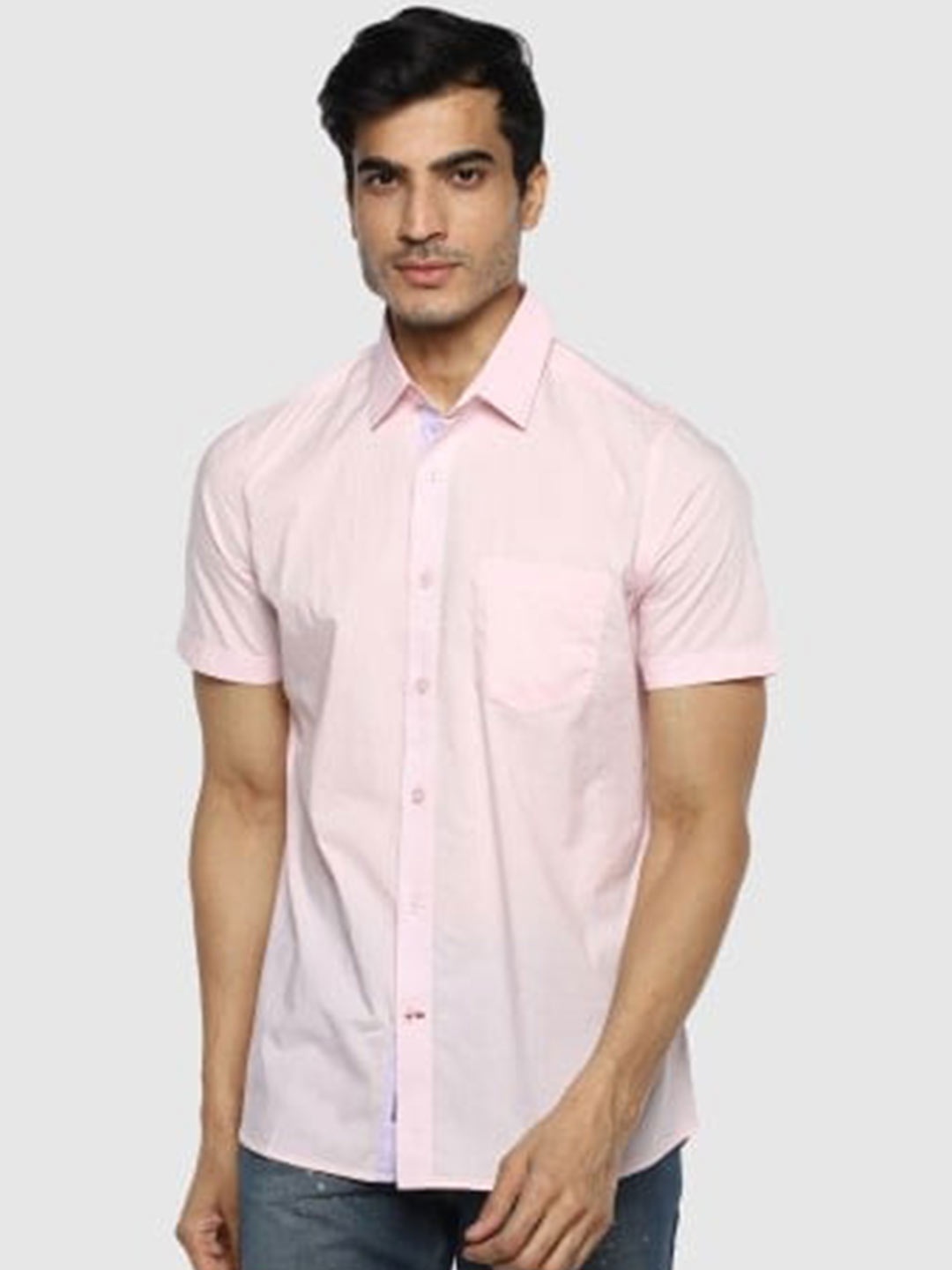

Red Chief Slim Fit Cotton Casual Shirt, Pink