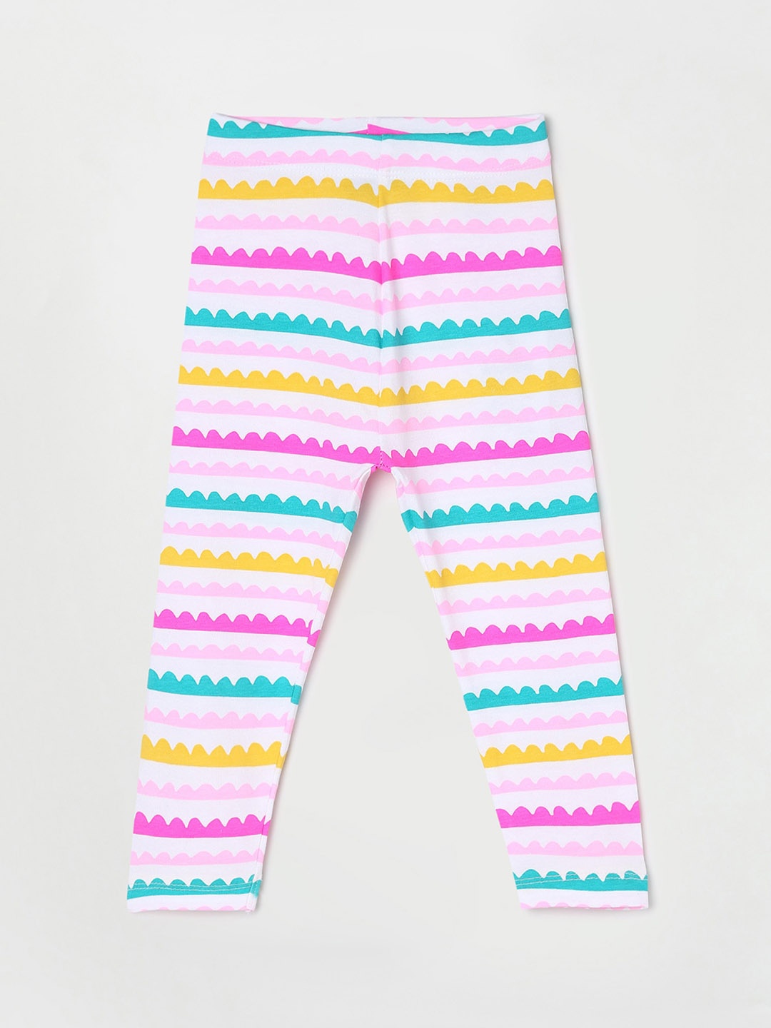 

Juniors by Lifestyle Infant Girls Striped Ankle-Length Leggings, White