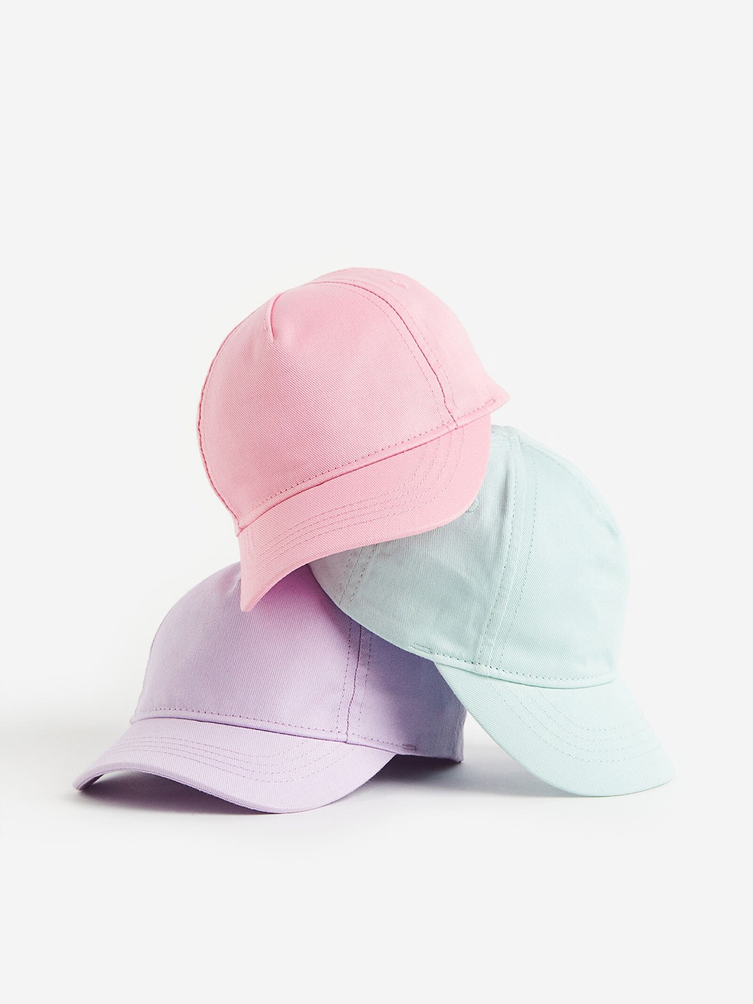 

H&M Boys 3-Pack Caps, Pink